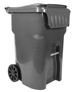95 Gallon Edge Trash Can - Gray
